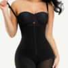 Detachable Straps Full Body Shaper Zipper Fajas Abdominal Control - Image 2