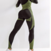 Cutie Zipper Patchwork 2 pcs Yoga Suit Thumbhole Elastic - Image 27