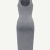 Eco-friendly Seamless Square Neck Long Sleeve Shaper Dress - Image 13