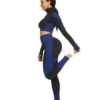 Cutie Zipper Patchwork 2 pcs Yoga Suit Thumbhole Elastic - Image 29