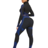 Cutie Zipper Patchwork 2 pcs Yoga Suit Thumbhole Elastic - Image 22