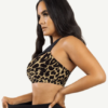 Sports Bra With Leopard-print And Black Splice - Image 4