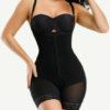 Detachable Straps Full Body Shaper Zipper Fajas Abdominal Control - Image 4