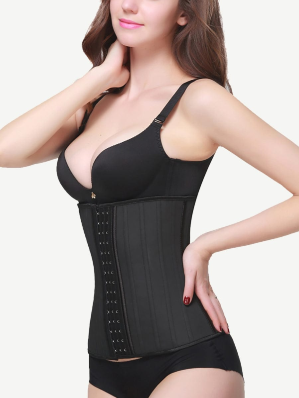 25 Steel Boned Beige 100% Latex Waist Trainer - Image 8