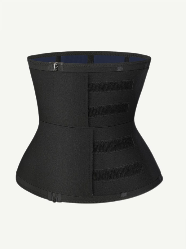 Steel Boned Tummy Control Waist Trainer with Double Belts - Image 3