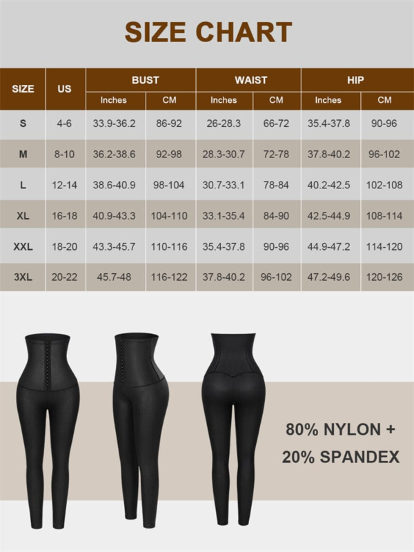 High Waist Active Stretch Pants Faux Leather Leggings - Image 7