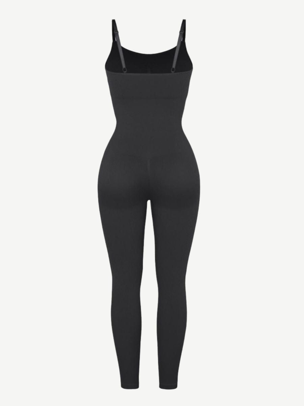 High Stretchy Seamless Sling Tummy Control Jumpsuit Removable cup pads - Image 8