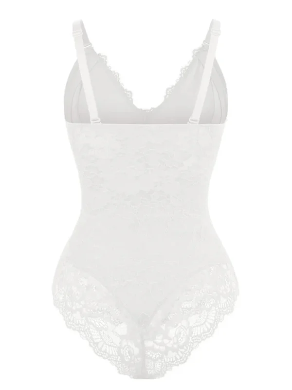 Sexy Lace Breast Support Adjustable Shaper for Bridal Bodysuit - Image 4