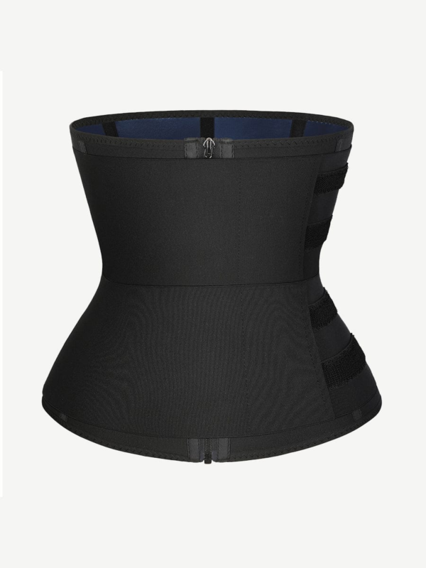 Steel Boned Tummy Control Waist Trainer with Double Belts - Image 4