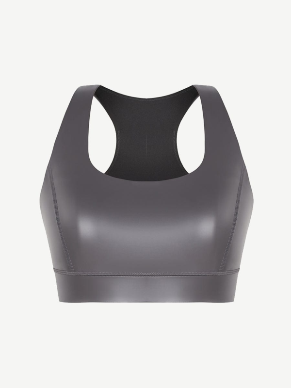 Ultra Elasticity Silver Film Sauna Sport Bra with Removable cups - Image 3