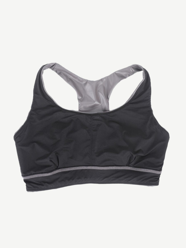 Ultra Elasticity Silver Film Sauna Sport Bra with Removable cups - Image 5