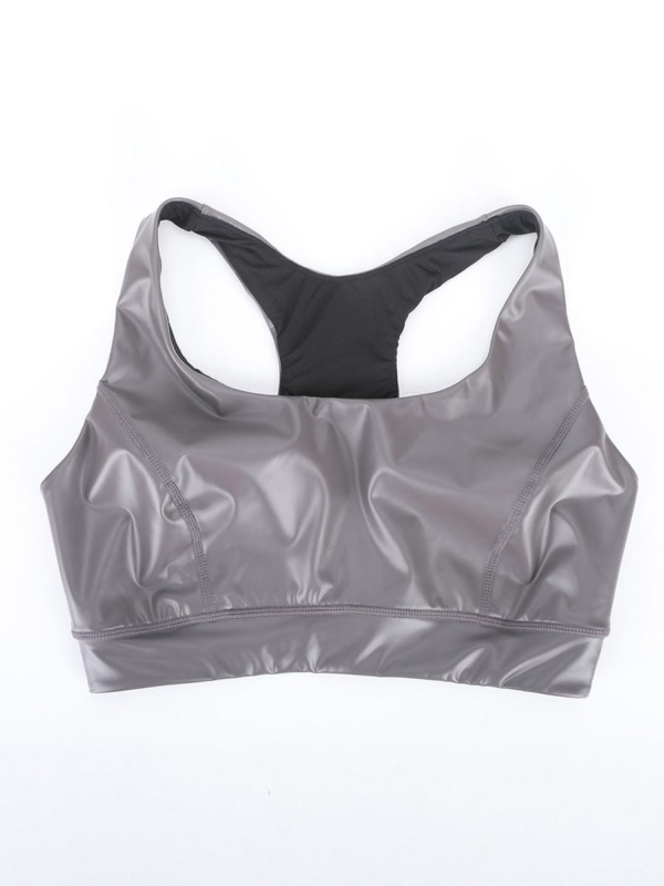 Ultra Elasticity Silver Film Sauna Sport Bra with Removable cups - Image 6