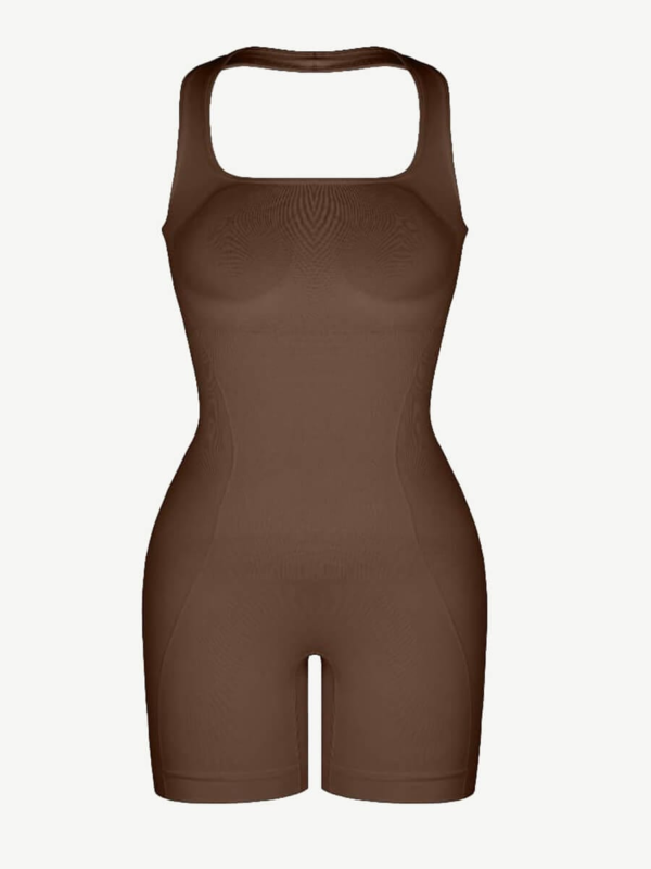 Seamless Eco-friendly Halter Neck Waist Shaping Jumpsuit - Image 14