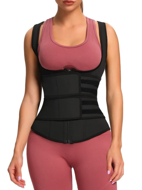 Latex Vest Shaper Double Belts With Zipper High-Compression - Image 7