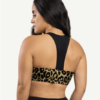 Sports Bra With Leopard-print And Black Splice - Image 5