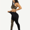 Sports Bra With Leopard-print And Black Splice - Image 6