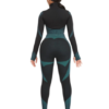Cutie Zipper Patchwork 2 pcs Yoga Suit Thumbhole Elastic - Image 30