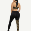 Sports Bra With Leopard-print And Black Splice - Image 10