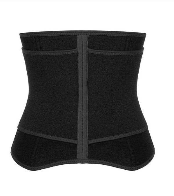 Black Neoprene Waist Trainer 10 Steel Bones Basic Shaping - Image 19