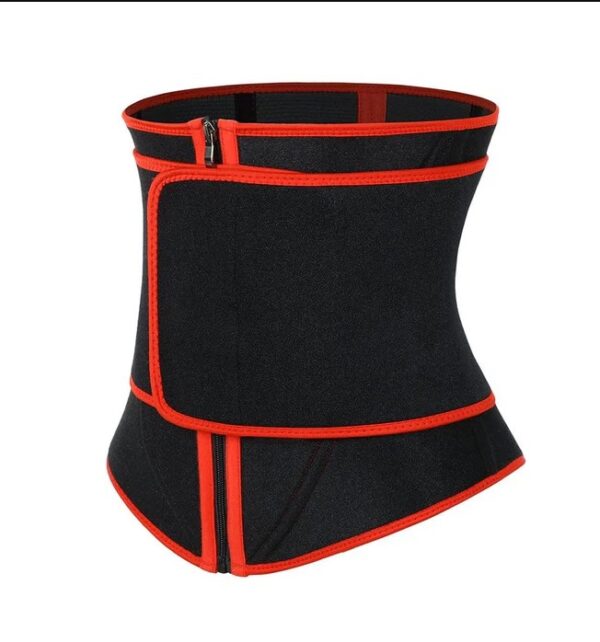 Black Neoprene Waist Trainer 10 Steel Bones Basic Shaping - Image 8