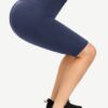 Dark Blue Anti-Slip Strip Midi Length Butt Lifter Smooth Abdomen - Image 6