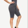 Dark Blue Anti-Slip Strip Midi Length Butt Lifter Smooth Abdomen - Image 11