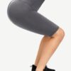 Dark Blue Anti-Slip Strip Midi Length Butt Lifter Smooth Abdomen - Image 13