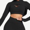 Hooded Neck Detachable Cups Crop Top For Runner - Image 15