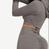Hooded Neck Detachable Cups Crop Top For Runner - Image 7