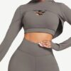 Hooded Neck Detachable Cups Crop Top For Runner - Image 6