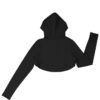 Hooded Neck Detachable Cups Crop Top For Runner - Image 18