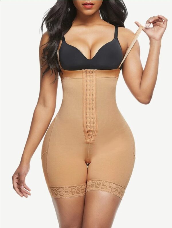 Lace Trim Shaping Full Body Shaper Big Size Abdomen Control - Image 2