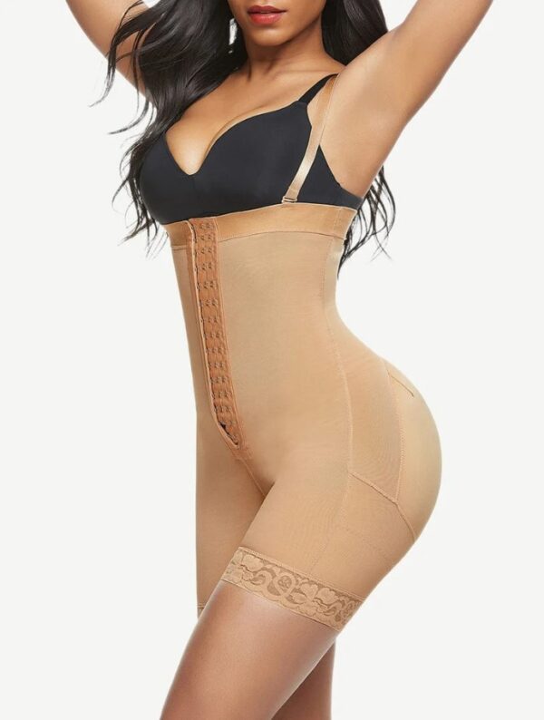 Lace Trim Shaping Full Body Shaper Big Size Abdomen Control - Image 3