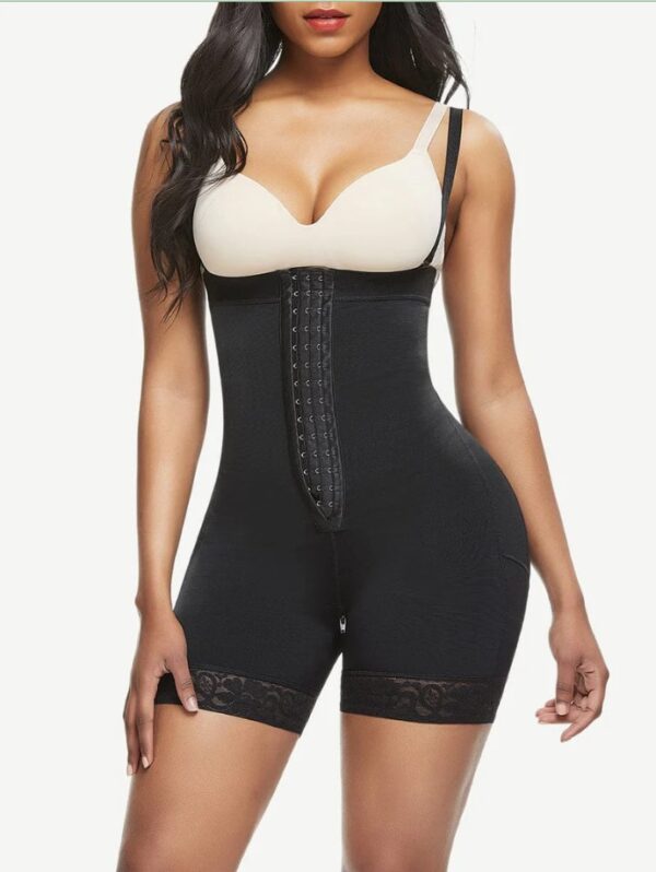 Lace Trim Shaping Full Body Shaper Big Size Abdomen Control - Image 13