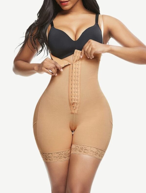 Lace Trim Shaping Full Body Shaper Big Size Abdomen Control - Image 4