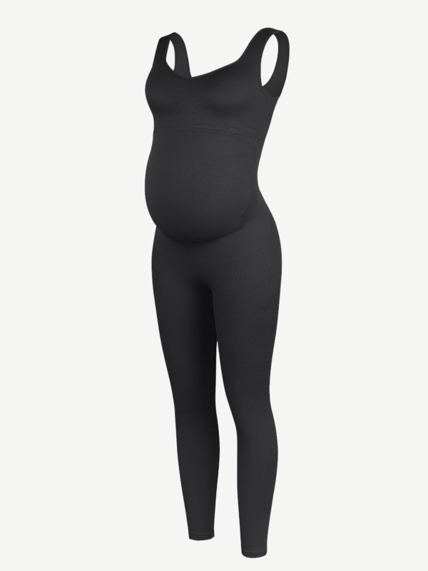 Seamless Eco-friendly Back Lifting Abdominal Supports Maternity Catsuit Jumpsuit - Image 15