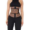 Miracle Zipper African Printing Latex Waist Trainer Slim Waist Colombian Waist Trainer