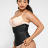 U-Shaped 10 Steel Bones Latex Waist Trainer with Fan Lacing and Front Buckle Adjustment - Image 11