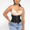 U-Shaped 10 Steel Bones Latex Waist Trainer with Fan Lacing and Front Buckle Adjustment - Image 9