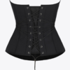 U-Shaped 10 Steel Bones Latex Waist Trainer with Fan Lacing and Front Buckle Adjustment - Image 5