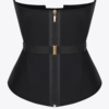U-Shaped 10 Steel Bones Latex Waist Trainer with Fan Lacing and Front Buckle Adjustment - Image 2
