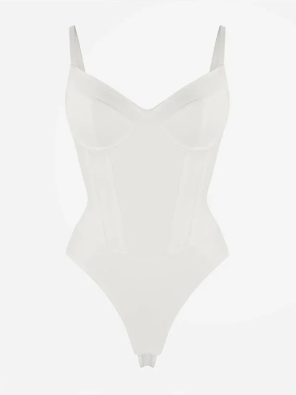 Integrated Corset Body with Bra Thong Shapewear Bodysuit - Image 7