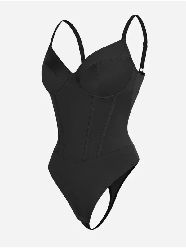 Integrated Corset Body with Bra Thong Shapewear Bodysuit - Image 14