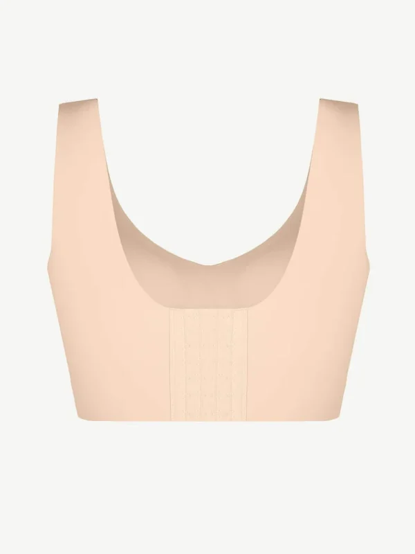 Fitted V-Neck Seamless Bra Tank Top - Image 5