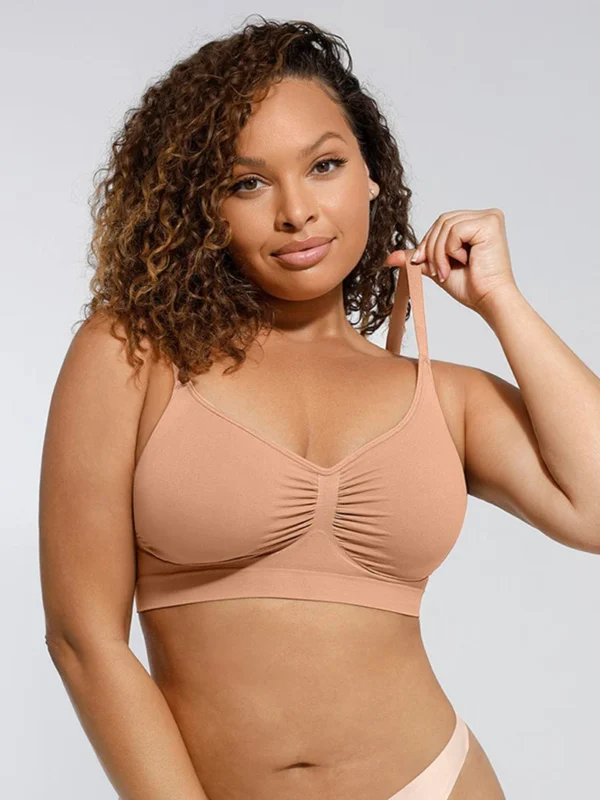 Wireless Supportive Shaping Bra with Adjustable Straps - Image 7