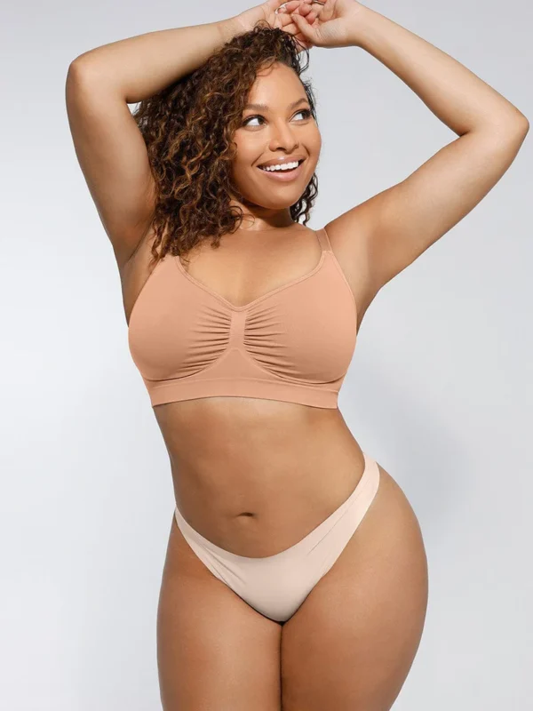 Wireless Supportive Shaping Bra with Adjustable Straps - Image 3