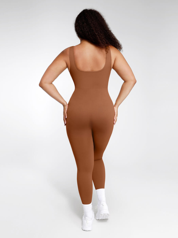 Seamless Eco-friendly Back Lifting Abdominal Supports Maternity Catsuit Jumpsuit - Image 2