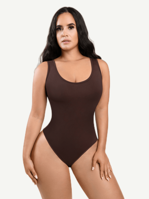 Tank Top Thong Bodysuit Abdominal Breathable