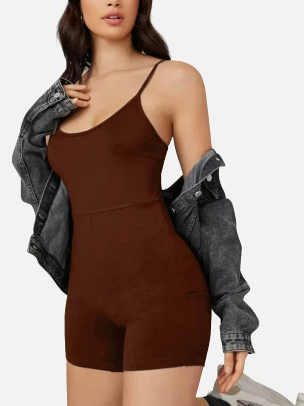 Mid-Thigh Fitness & Shaping Breathable Romper - Image 17