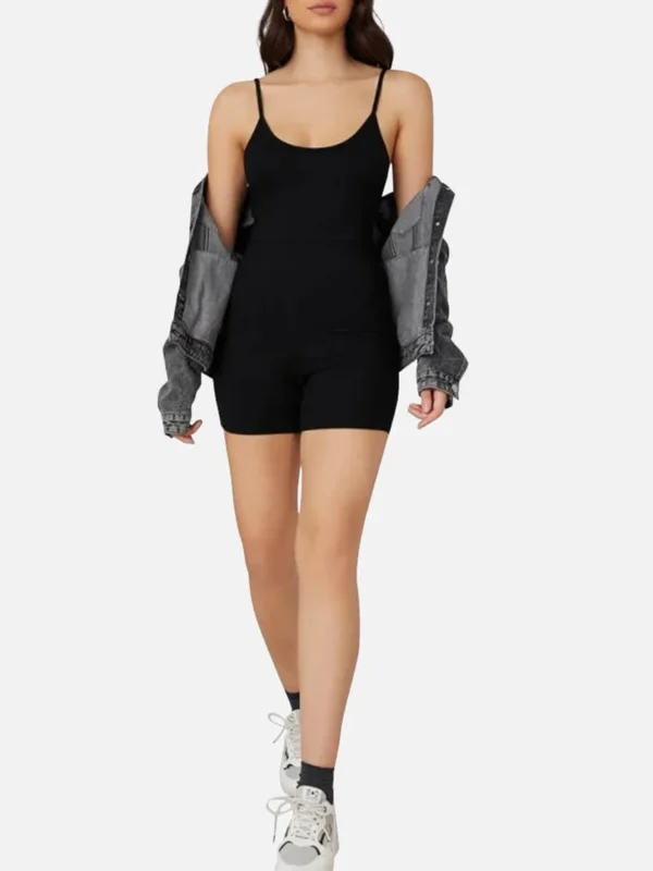 Mid-Thigh Fitness & Shaping Breathable Romper - Image 24